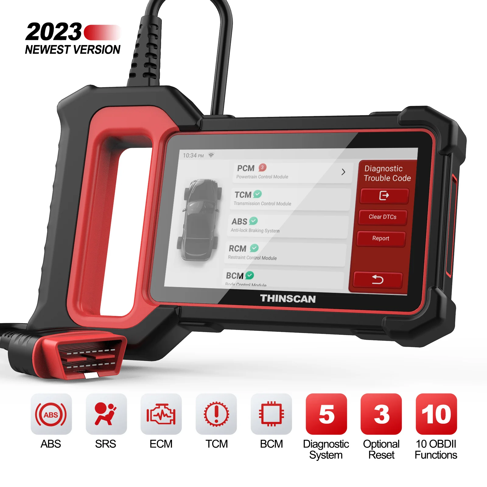Thinkscan Plus S4 Automotive Diagnostic Scan Tools Abs/srs/ecm/tcm/bcm
