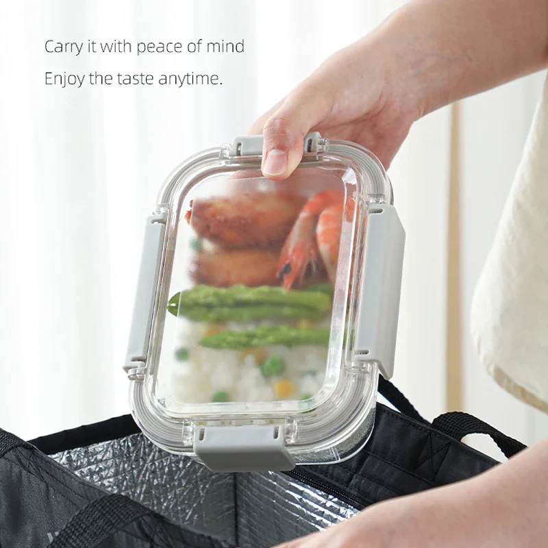 Microwave Safe Wholesale Adult Lunch Box Borosilicate Glass Food