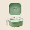 1PCS Silicone Feeding Bowl With Lid Kids Dishes Plate BPA Free Reusable Silicone Lunch Box Microwaveable Lunch Box Baby Stuff 3