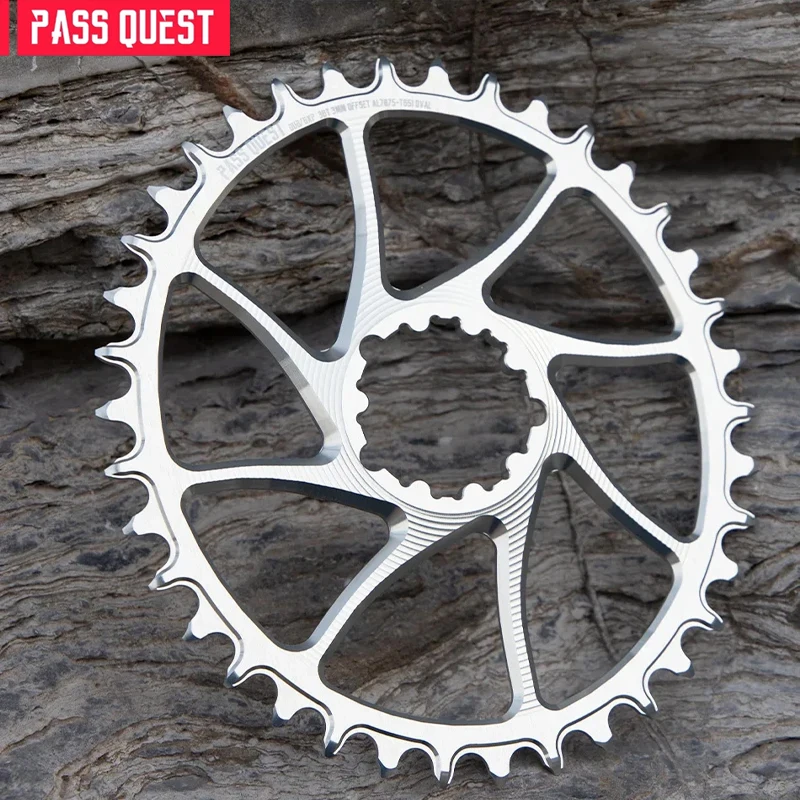 PASS QUEST для GXP DUB 3 мм прямое смещение узкое широкое овальное и круглое MTB Велосипедное кольцо для 10/11/12 скоростных цепи