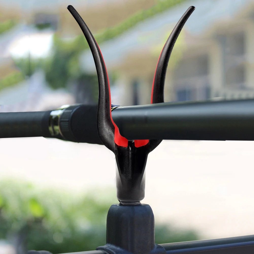 Carp Fishing Rod Rest Head ABS+PVC Fishing Rod Butt Rest Rod Grips Rest for Buzz Bar and Fishing Alarm Fishing Accessories