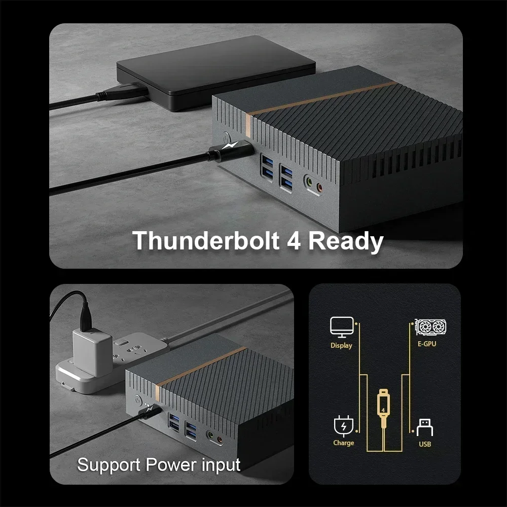 Chatreey miniPC IT12 Core i9-13900HK 新同品 IT12 Mini PC Gaming Desktop Computer Intel i9 13900HK/12900H