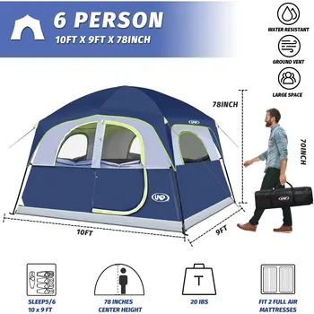 UNP 6-Person Camping Tent 2