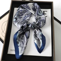 Bohemian Style Print Luxury Brand Silk Square Scarf Women Satin Shawls Neckerchief Wrap Scarves Bandana Hair Hjiab Floral - Image 6