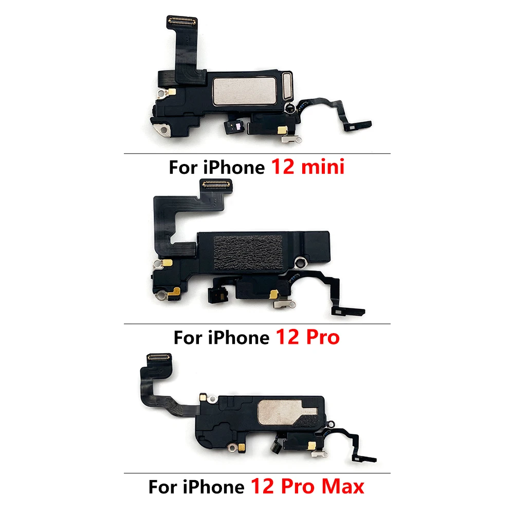 

10 Pcs Original For IPhone 12 Pro Max Mini Earpiece Speaker Ear Speaker Flex Cable Replacement Parts
