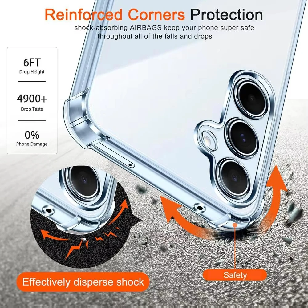 Shockproof Silicone Air-Bag Clear Phone Case