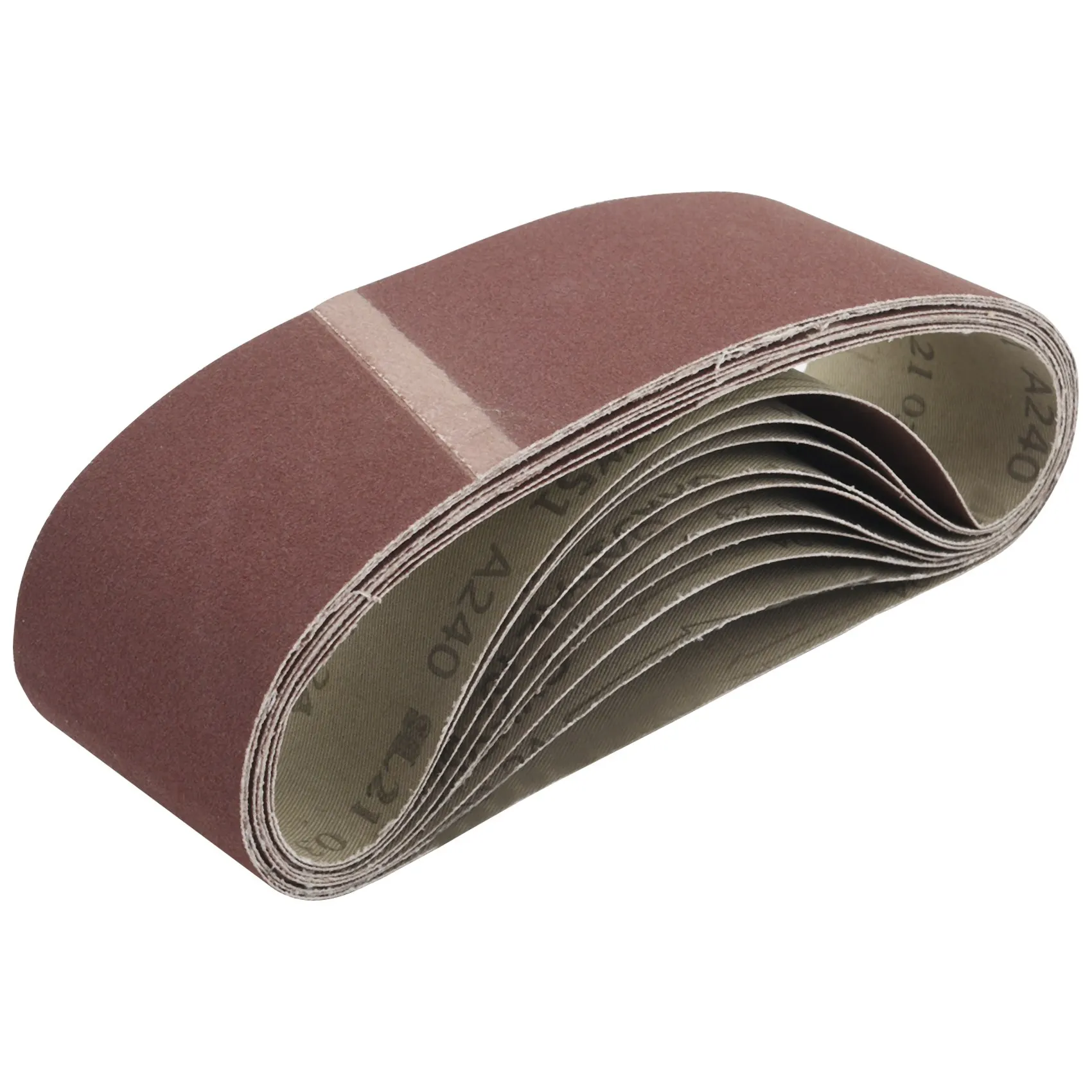 

3 X 21Inch Sanding Belts | 240 Grit Aluminum Oxide Sanding Belt | Premium Sandpaper For Portable Belt Sander – 10 Pack