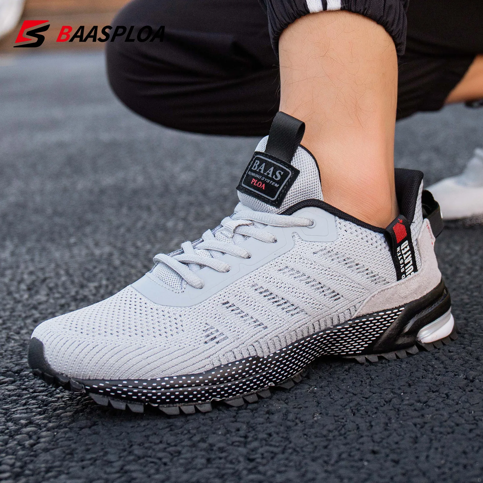 Men Sneakers Running Shoes Breathable Mesh Outdoor Grass Walking Gym Plus size 41-50