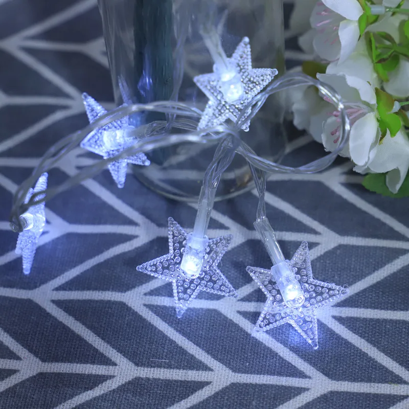 Cadena de luces LED con forma de bola, control remoto, color blanco cálido, para decoración navideña, para bodas, exteriores, funciona con pilas, 3 m y 5 m
