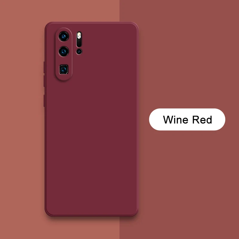 Luxury Square Liquid Silicone Cute Case - Soft Edge Protective Phone Back Cover