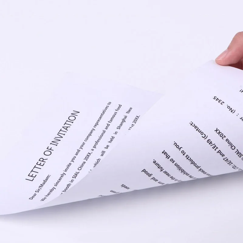 Printing and Copying Paper A4 Print Paper Office Paper 100 Sheets All-wood Pulp Base 70g Copy Print Office Essentials Stationery