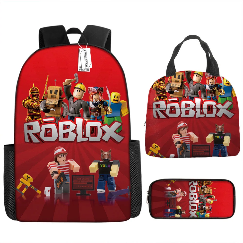 Terno de três peças para homens e mulheres, jogo Roblox com mochila de  comércio eletrônico transfronteiriço, bolsa de viagem, bolsa escolar  estudantil - AliExpress