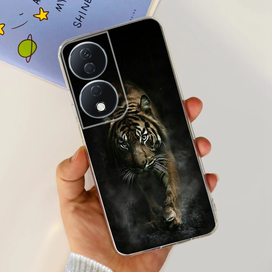 Cute Cat & Butterfly Painted Soft Silicone Phone Case -