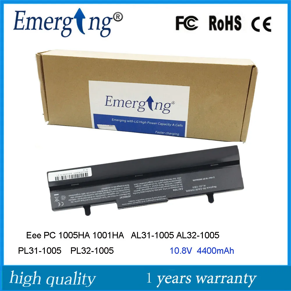 10.8V Al31-1005 Al32-1005 Nuova Batteria Per Laptop Per Asus Eee Pc 1001Ha 1005Ha-H 1101Ha Pl31-1005 Pl32-1005