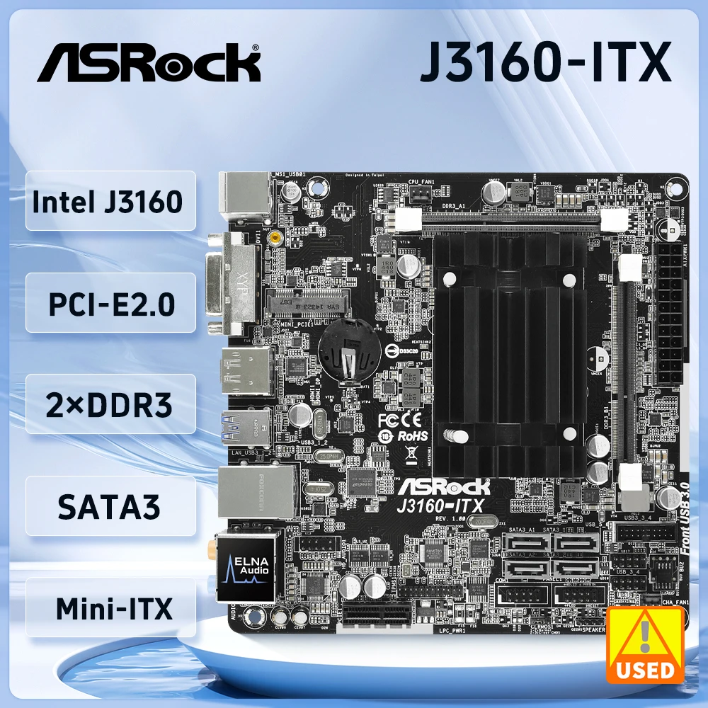ASRock (アスロック) J3160DC-ITXマザーボード+DDR3メモリ ASRock J3160DC-ITX 価格比較 - 価格.com