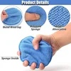 10/1PCS Microfiber Car Applicator Pads Advanced Square Car paint Polishing Waxing Sponges Cars Paint cockpit Detailing Care Tool 4