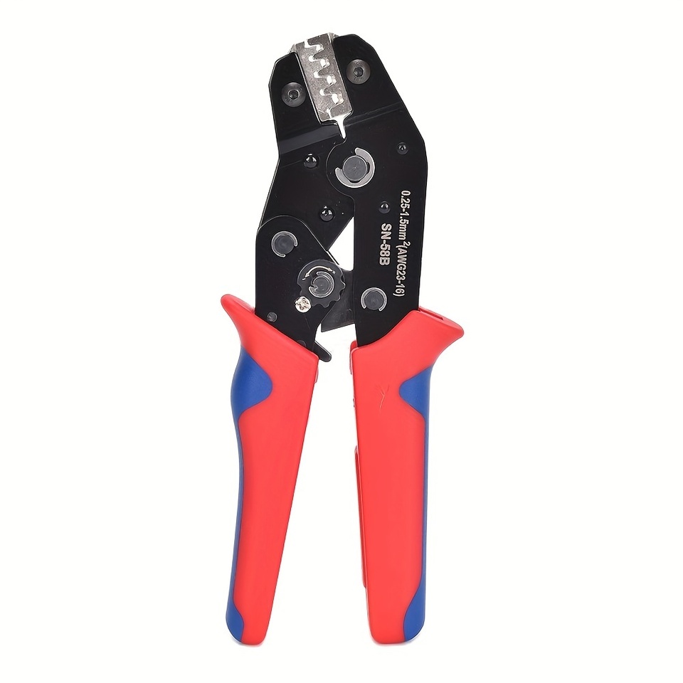 1pc SN-58B Wire Ratchet Crimper Plier, 0.25-1.5mmÂ² AWG23-16 For Dupont Jumper Wire, Terminals