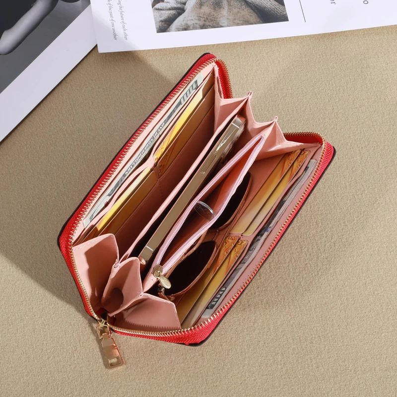 Women Long Wallet With Lanyard Fashion Tassel Card Bag Large Capacity  Tri-fold Card Holder Coach Bag Purses For Woman Clear Bag - AliExpress