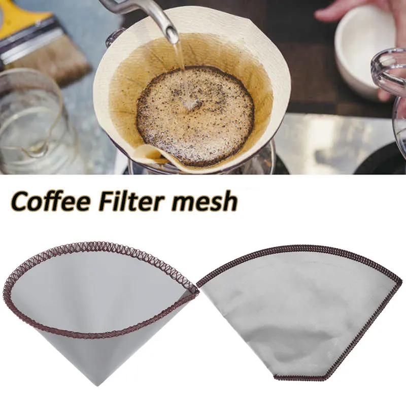 ReusablePourOverCoffeeFilterStainlessSteelFineMeshCoffee