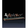 TOP Master art collection home office ROOM Decor -130 CM Huge 8 Fine horses ART bronze statue sculpture Decoration 2