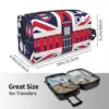 Custom Vintage British Flag With London Symbol Cosmetic Bag Fashion Union Jack Makeup Case Beauty Storage Toiletry Bags 4