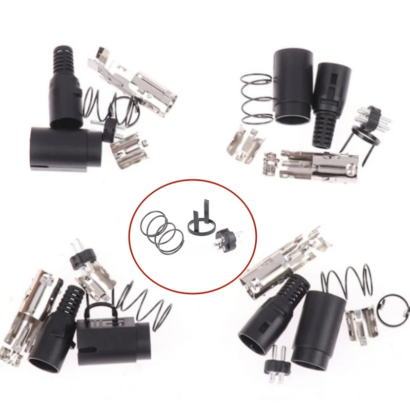 

1Set DIN 3/4Pin Male DC Power Plug 3/4P Dual Power Supply S Terminal Connector Adapter For TFT LCD Flatscreen TV