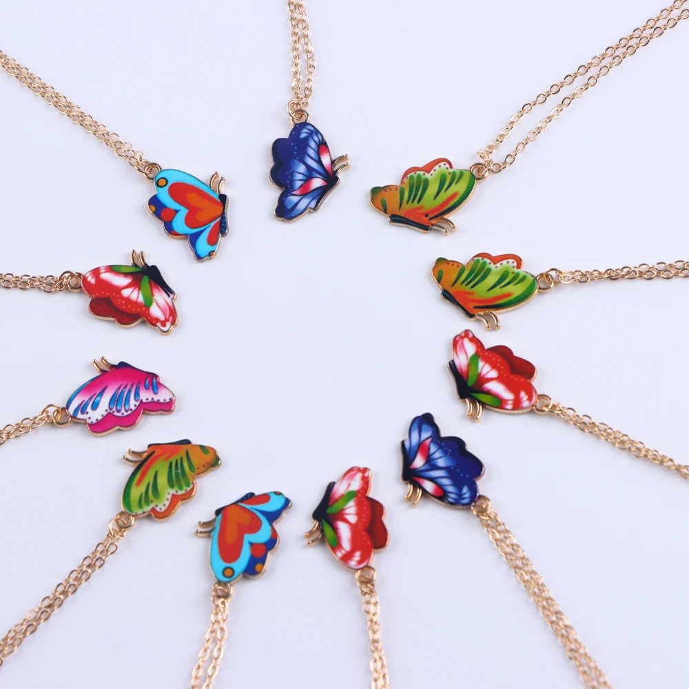 20 Teile/los Koreanische Neue Schmetterling Anhänger Halskette für Frauen Gilrs Nette Reizende Hals Schmuck Zubehör Geburtstag Geschenke – Detail 21