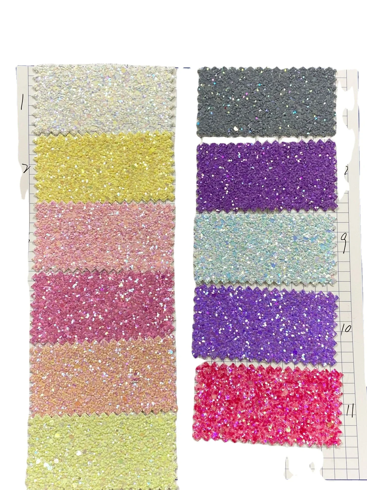 New Colorful PU Leather Headwear Hairband Butterfly Knot Hair Clip Bag Material Thick Onion Grid Glitter Accessory