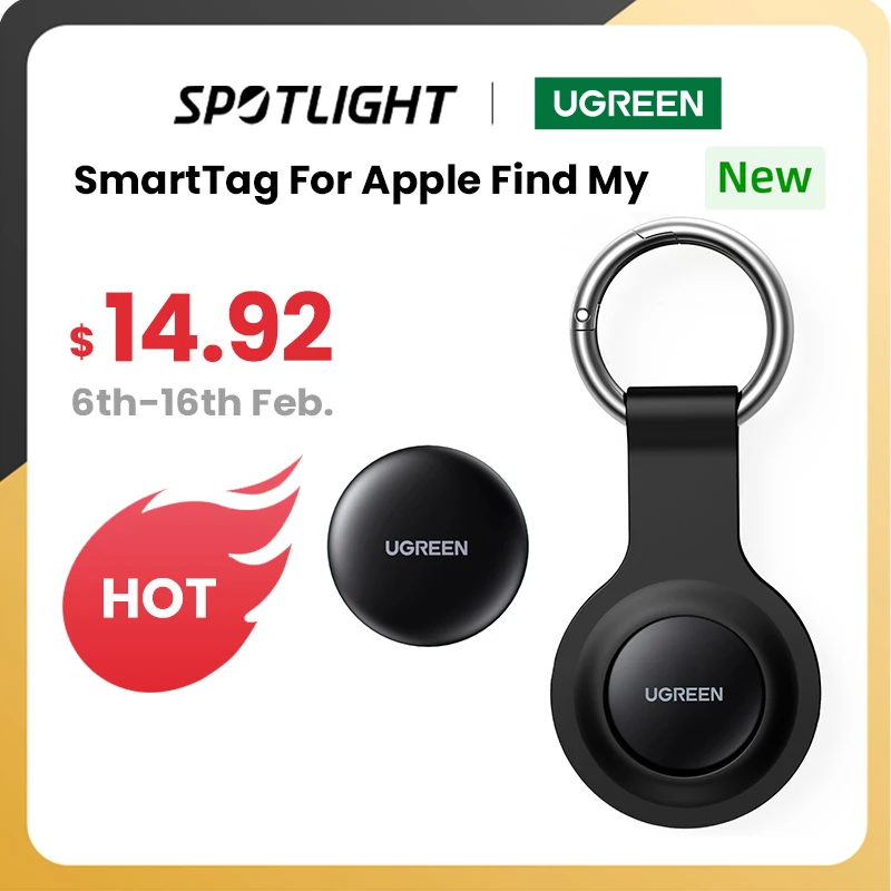 UGREEN-Security Smart Tag Finder, Bluetooth GPS Tracker, Earbud Bagagem, IOS Finder, IOS, a Apple Encontrar, Minha Chave, SmartTrack Link