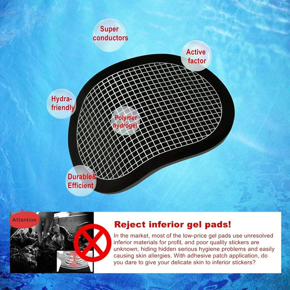 12/6/3Pcs Replacement Gel Patch Fitness for Training Eletric Muscle Stimulator Abdominal Abs Massage Abdomen Slimming Belt Patch