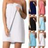 Velcro Beach Towels With Quick Drying And Strong Water Absorption Properties Ladies Bath Towel, Waffle-Spa Body Wrap 1