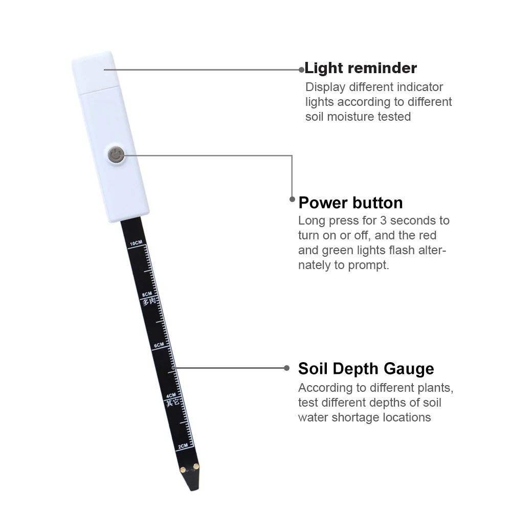 Soil Moisture Sensor Monitor Plants Moist Testing Tool Soil Hygrometer Plant  Detector Garden Care Planting Humidity Meter - AliExpress