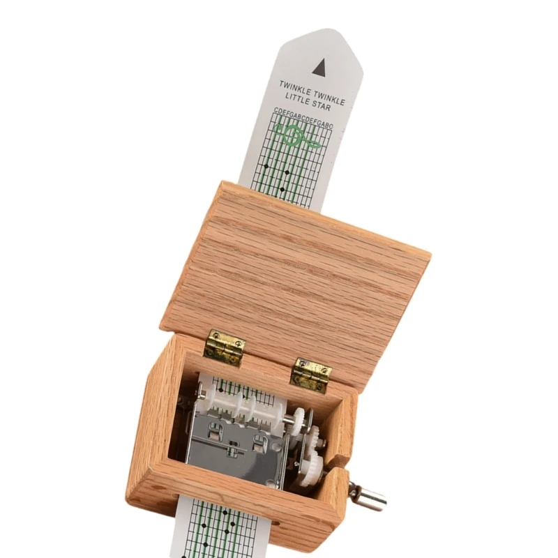 DIY 15 Note Music Box Hand Crank Designs Blank Paper Tape Strips Personalizing Tune Creative Gift
