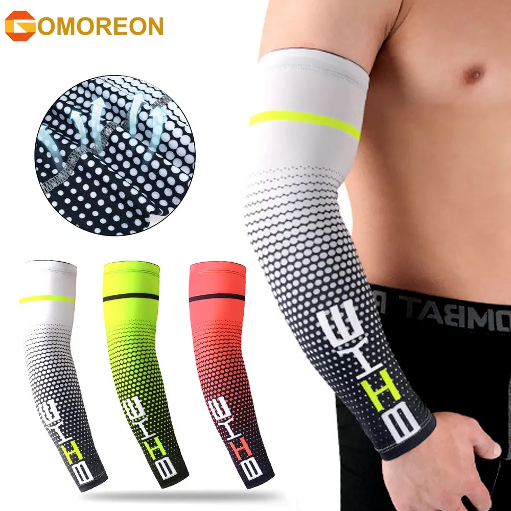 

1Pair Sport Cycling Running Bicycle UV Sun Protection Cuff Cover Protective Arm Sleeve Bike Arm Warmers Sleeves
