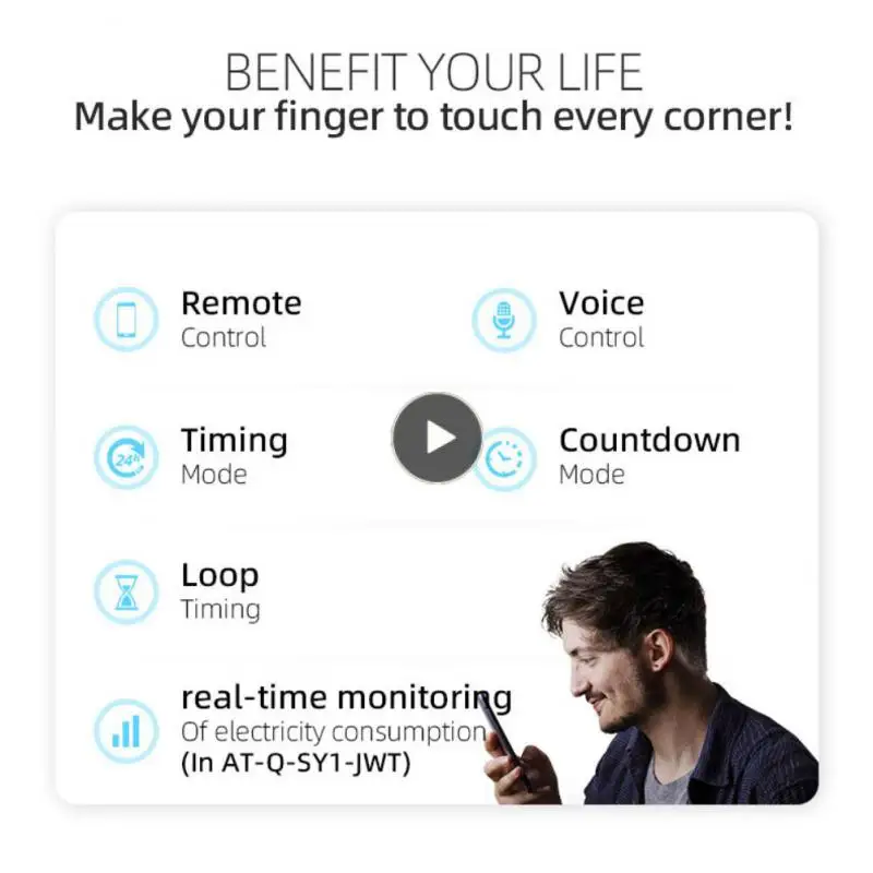Tuya Din Rail Switch Relay Tongou Smart Circuit Breaker Con Misurazione 1P 16A 25A 40A 63A Supporto Alexa Yandexalice