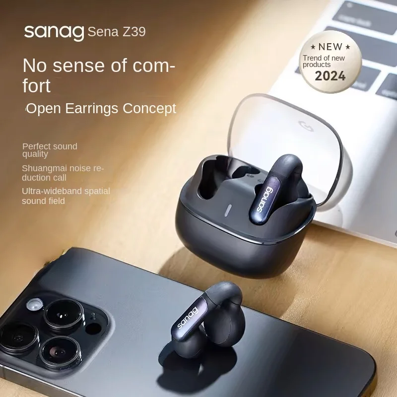 Bluetooth Sanag-Z39ワイヤレスヘッドセット,快適なイヤホン