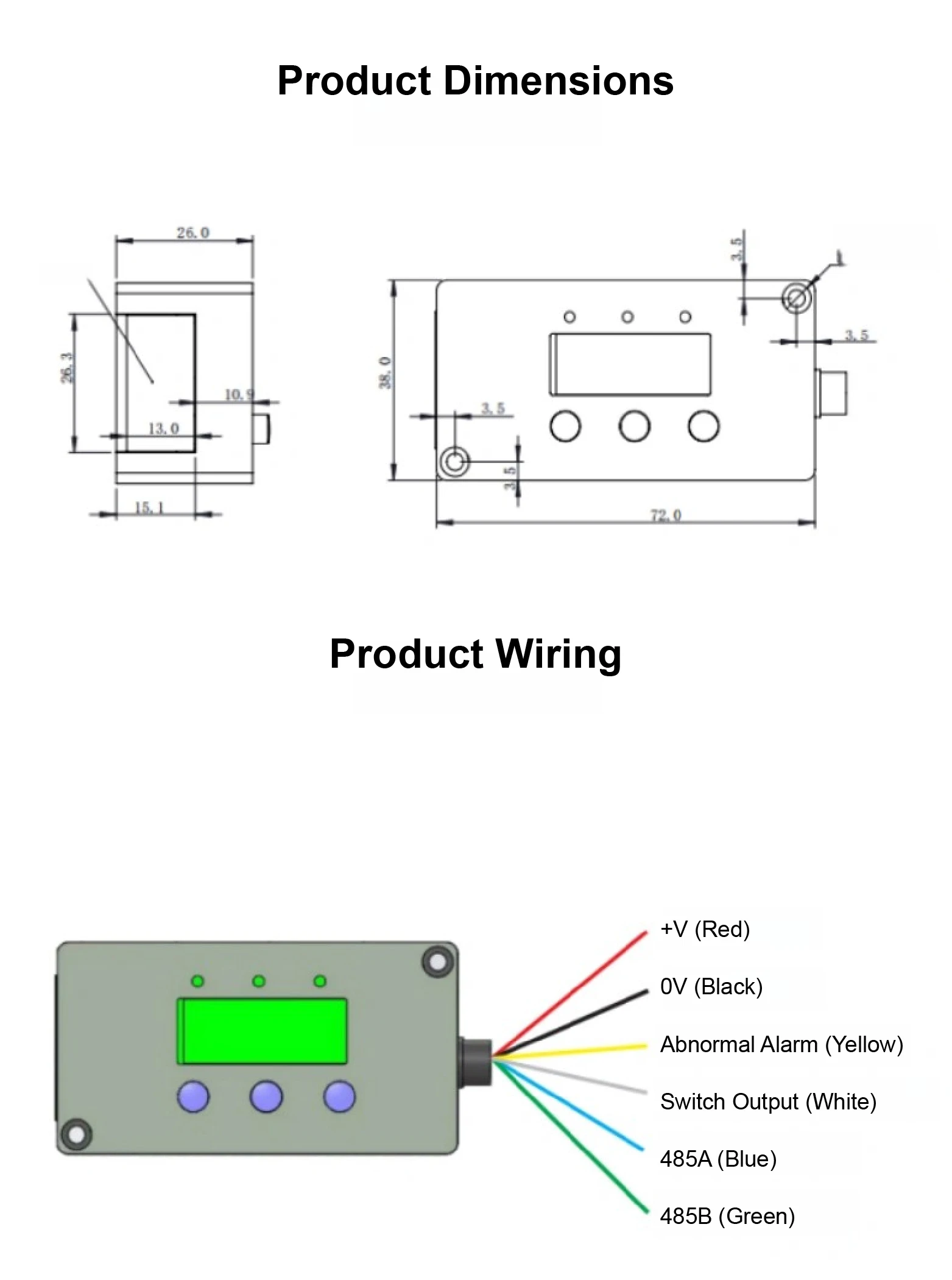 NT-HL 40m Laser Displacement Sensor Long Range RS485 Distance Sensor for Industr