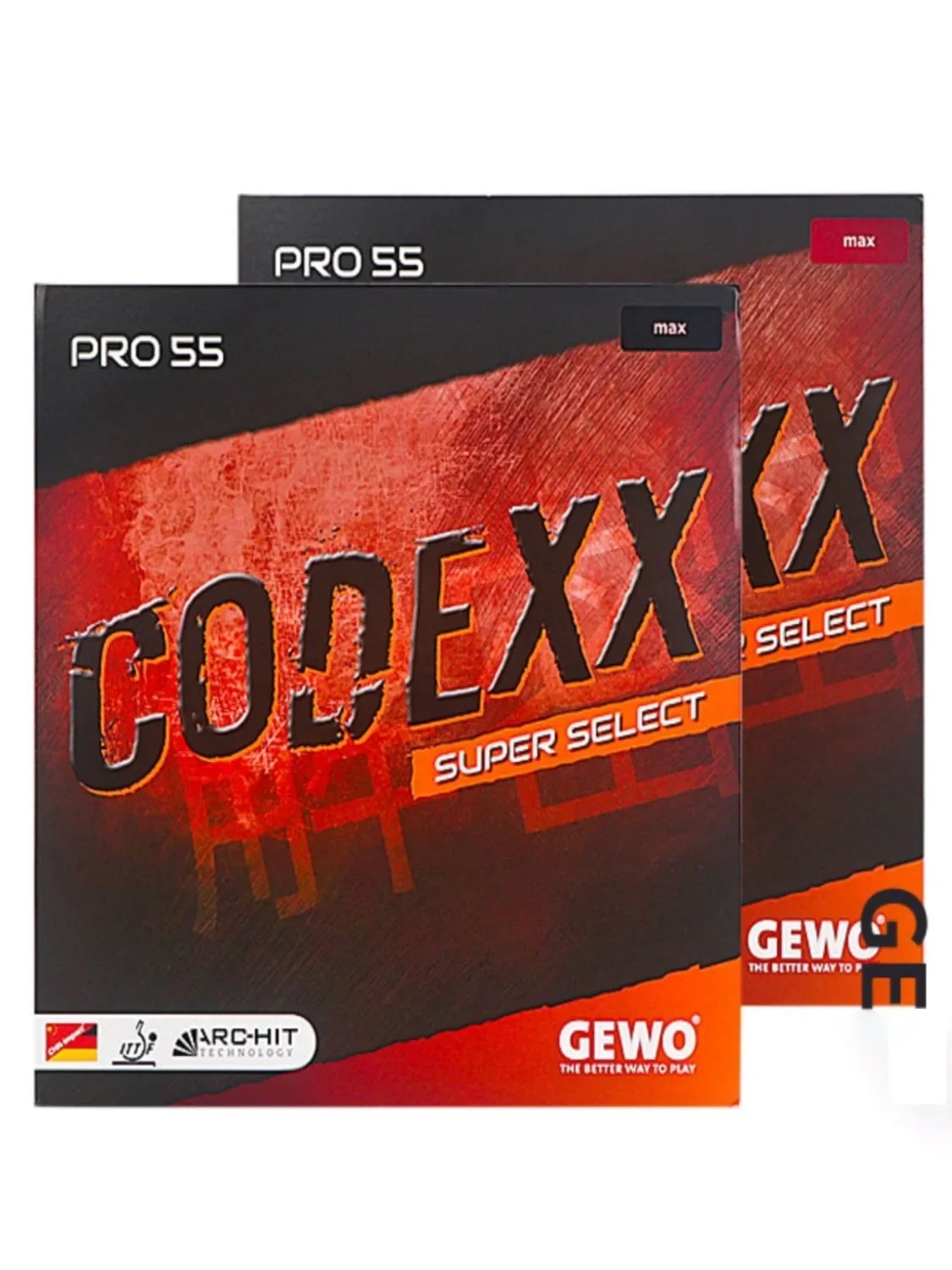 Original GEWO CODEXX PRO 53 55 Explosive Friction Sticky Table Tennis Rubber GEWO CODE XX PRO Ping Pong Cake Sponge