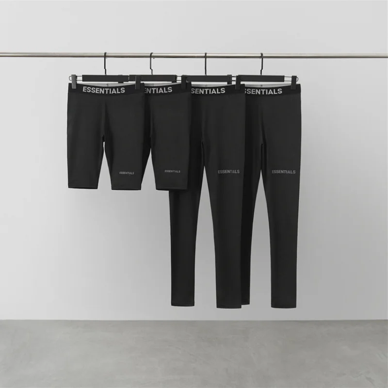 

Essentials Tight Leggings Bottoming Sweatpants Yoga High Waist Stretch Reflective Shorts Fashion High Quality