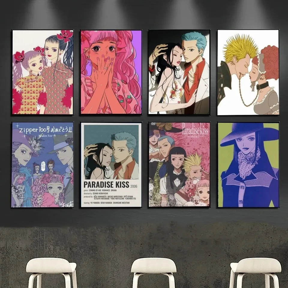 Anime Paradise Kiss Wall Art, Canvas Retro Poster, Research Painting, Arte  estética, Decoração de parede - AliExpress, image size:960x960