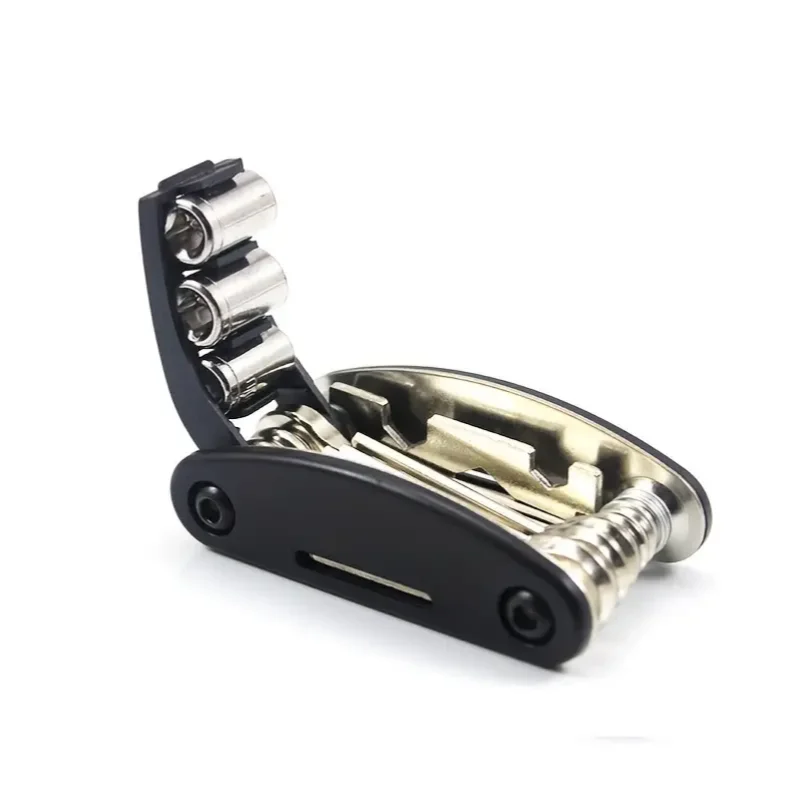 Clé multifonctionnelle à douille portable 16 en 1 pour vélo de montagne, tournevis multifonction pour vélo, outils de réparation de moto et de vélo_voghion.com