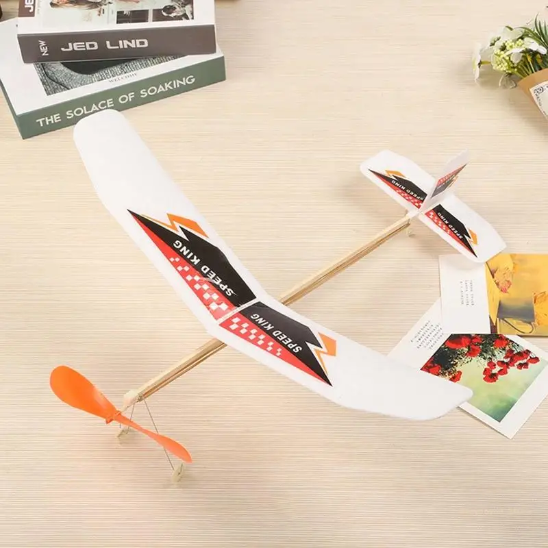 Y4UD Rubber Band Powered Kits Gift Choice Theme Parties Outdoor Gift Reversal Interesting Glider 2