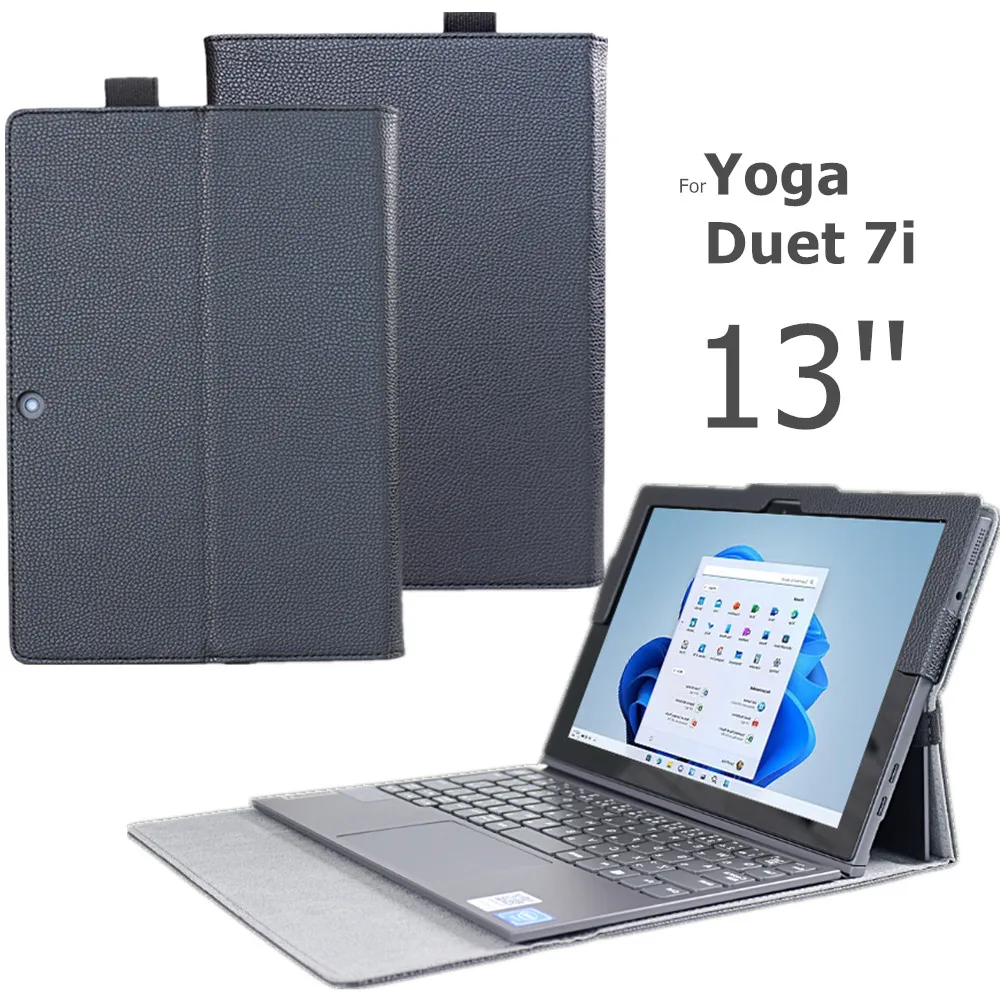 Ase Eyboard Ase Ase para Enenovo Ooga 13 Uet 7i 13 13 Ababablet Over sobre Eau Eaeath para Ovo Enovo 7oga 7uet 7i 13 Polegada 13 Ull Body Rorotective Hell Inferno