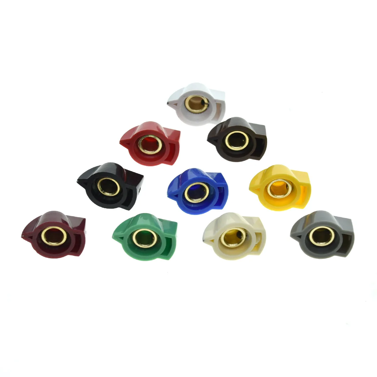 KAISH 1/4" Vintage Raised Mini Chicken Head Knobs Small Size Guitar Bass Potentiometer Knobs Amplifier Knob Chickenhead