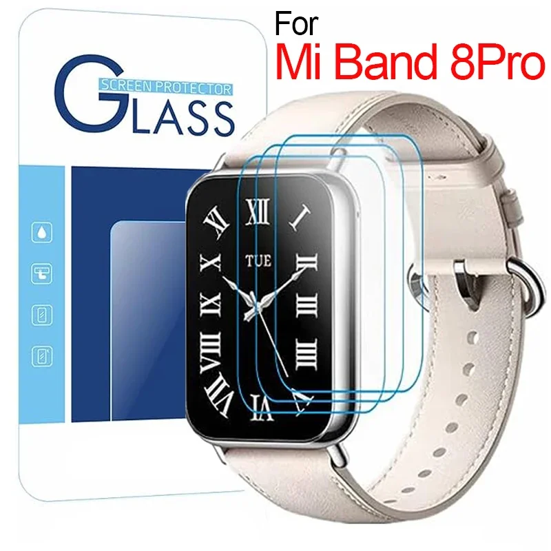 

1/5 шт. закаленное стекло для защиты экрана для Xiaomi Mi Band Miband 8 Pro Аксессуары для умных часов Прозрачная защитная стеклянная пленка