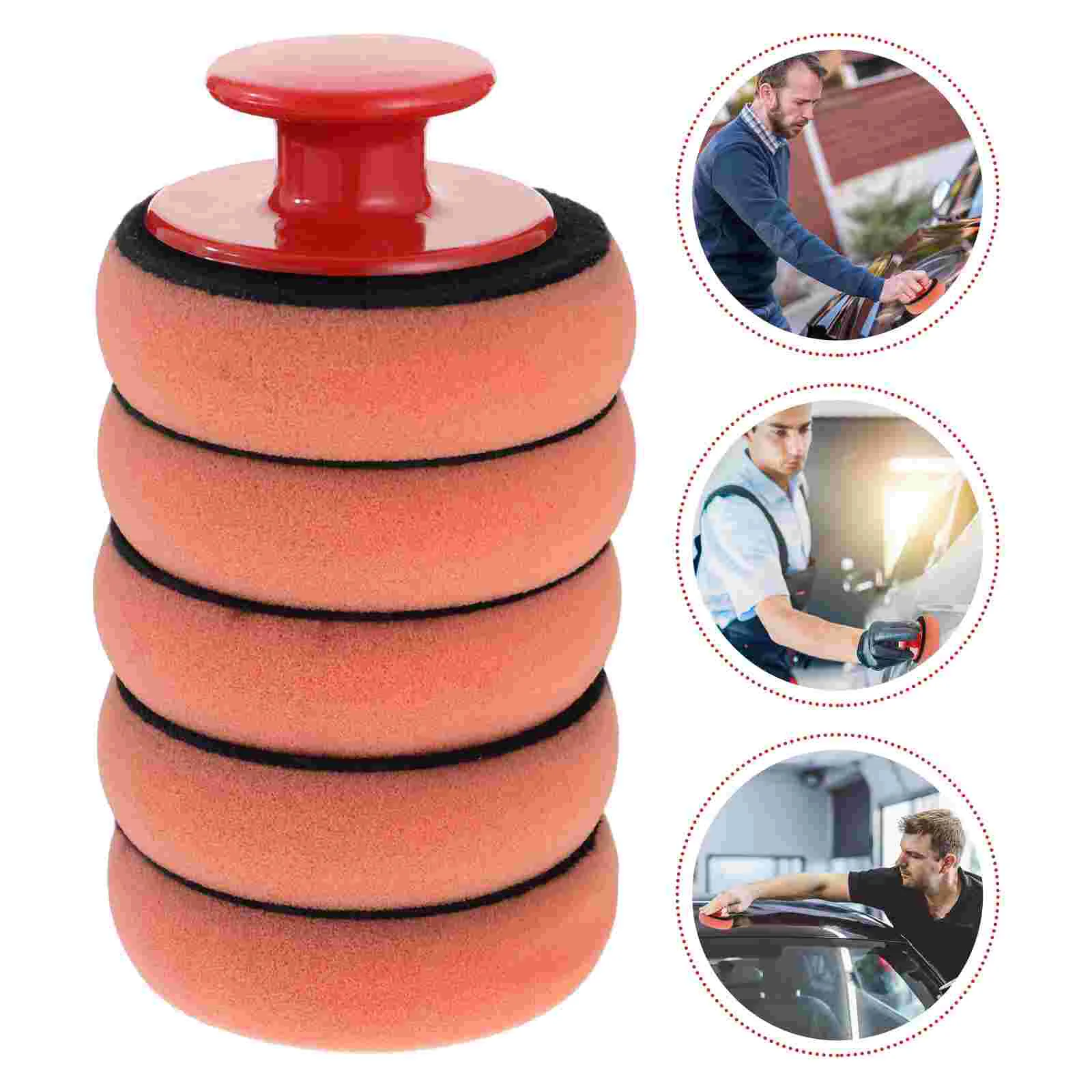 

5 Pcs Polishing Tool Buffing Polisher Pads Cars Waxing Applicator for Buffle Sponges