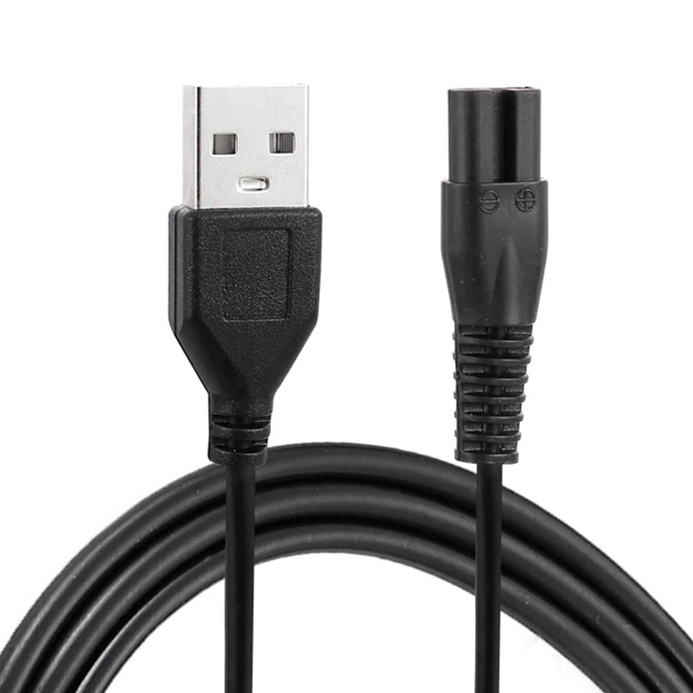 2 Pcs 8 문자 엔드 충전 케이블 전원 액세서리 전기 코드 Henson 면도기 코드 Usb 면도기 범용 케이블