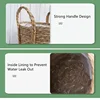 Natural Wicker Planter Basket  Flower Pot Home Garden Rattan Basket Straw Flower Basket 20/25/30CM 5
