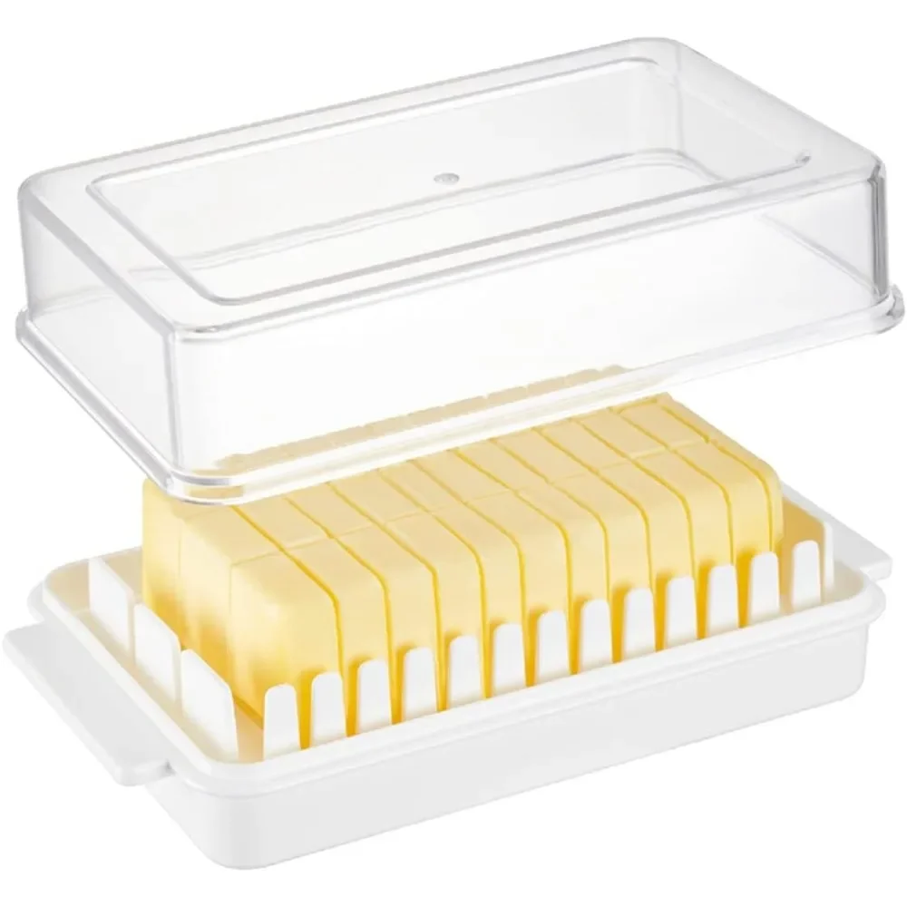 1pc Butter Dish Storage Box Lid Covered Keeper Plastic Lid for Airtight Storage of Cheese Tray butter storage box