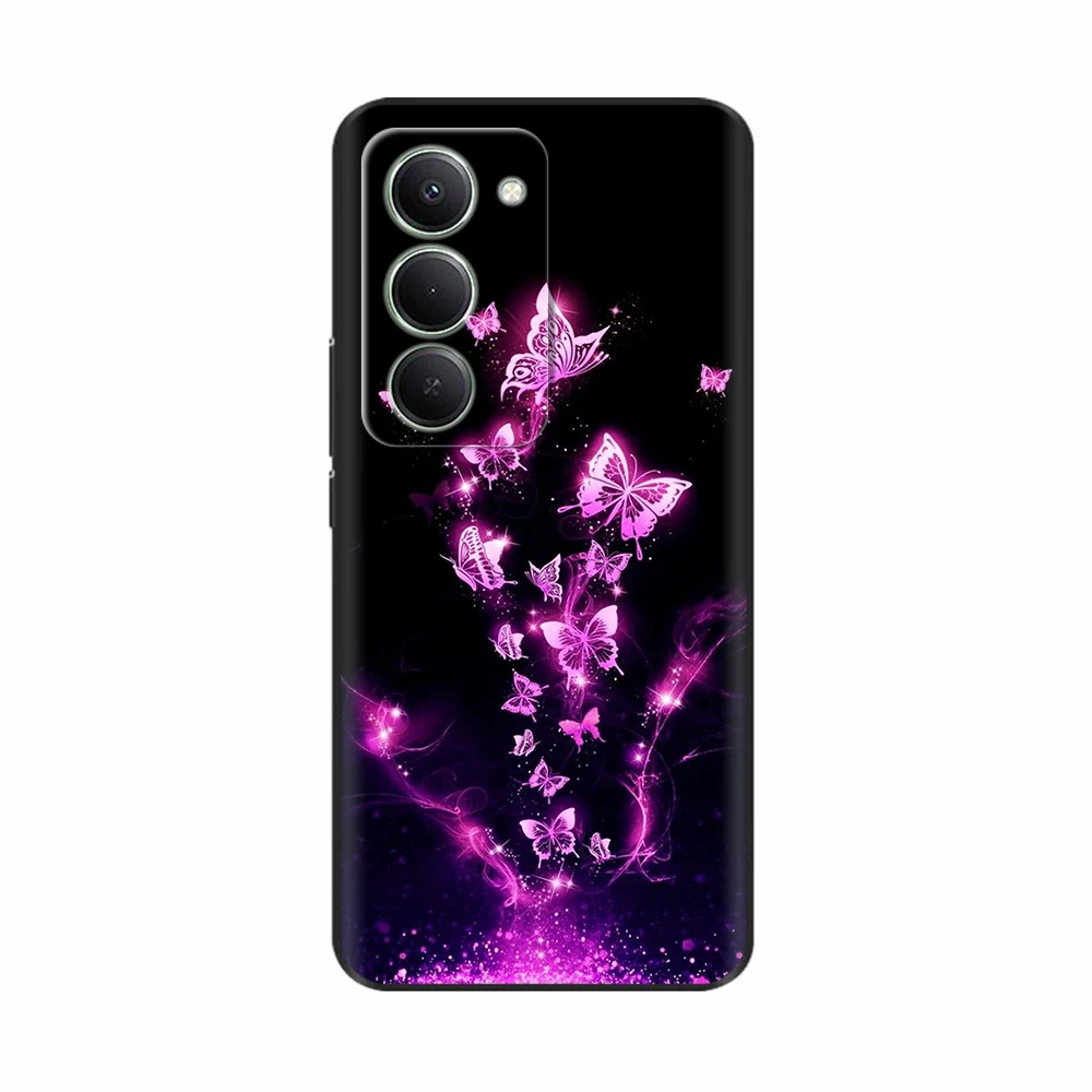 Cute Design Soft Silicone Phone Case - Stylish Painted Back Cover